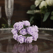 48 Mini Roses 4" Foam Artificial Flowers with Stem
