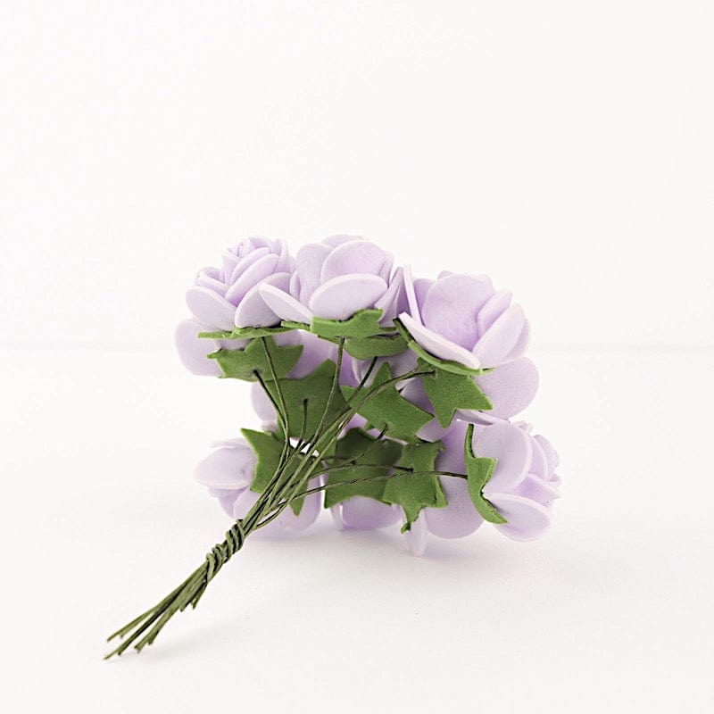 48 Mini Roses 4" Foam Artificial Flowers with Stem