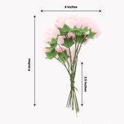 48 Mini Roses 4" Foam Artificial Flowers with Stem