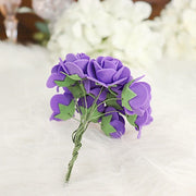 48 Mini Roses 4" Foam Artificial Flowers with Stem