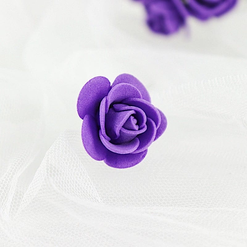 48 Mini Roses 4" Foam Artificial Flowers with Stem