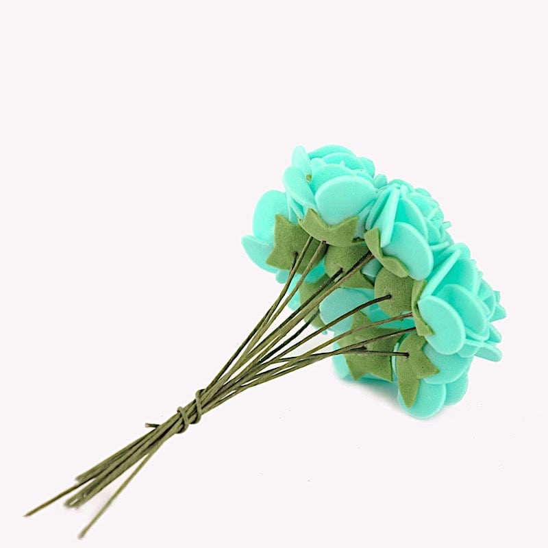 48 Mini Roses 4" Foam Artificial Flowers with Stem