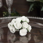 48 Mini Roses 4" Foam Artificial Flowers with Stem