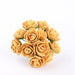 48 Mini Roses 4" Foam Artificial Flowers with Stem ARTI_FOAMRS04_1_GOLD