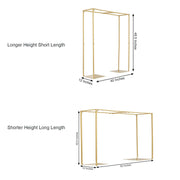 48" tall Adjustable Over The Table Rod Stand Metal Arch - Gold IRON_STND03_L_GOLD
