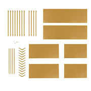 4ft Hexagon Large Metal Cake Dessert Display Stand Wedding Arch Backdrop - Gold CAKE_STND_H02_51_GOLD