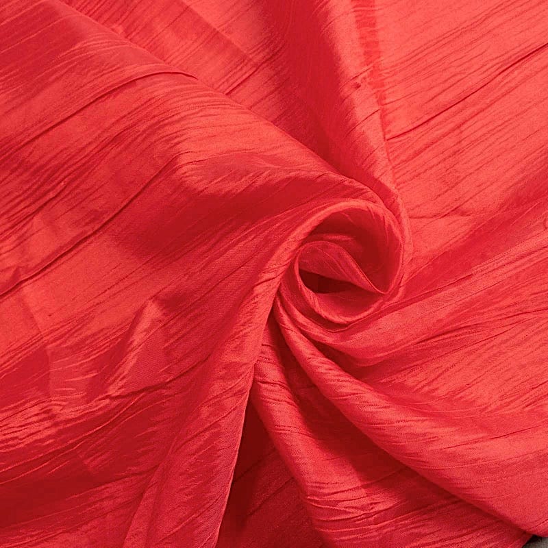 5 Accordion Crinkled Taffeta Dinner Napkins