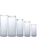 5 Acrylic Cylinder Stands Display Boxes Pedestal Riser Columns - Clear PROP_BOX_006_SET_CLR