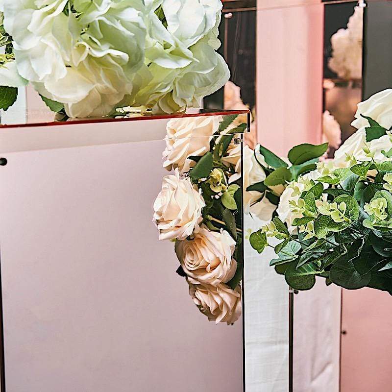 5 Acrylic Display Boxes Centerpieces Pedestal Riser Columns