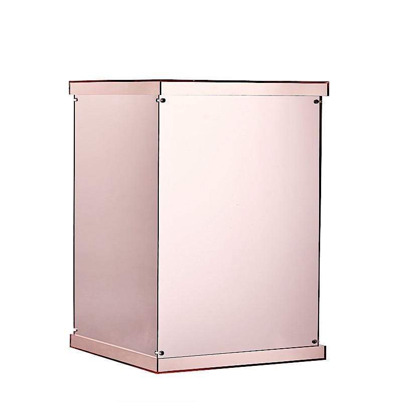 5 Acrylic Display Boxes Centerpieces Pedestal Riser Columns