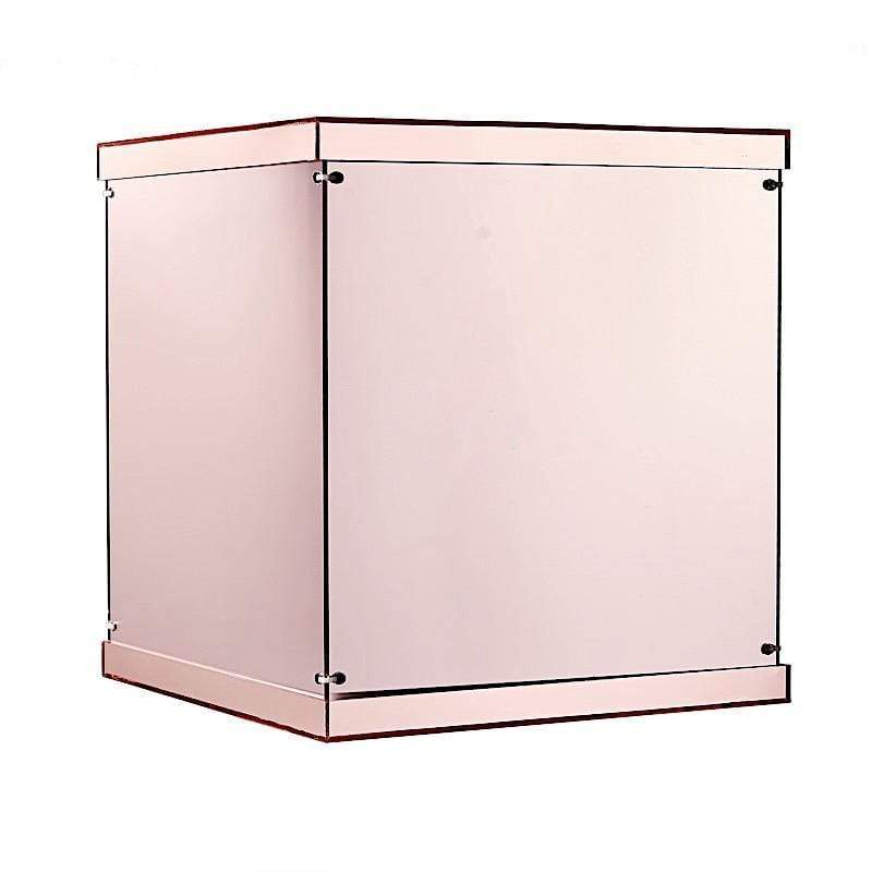 5 Acrylic Display Boxes Centerpieces Pedestal Riser Columns