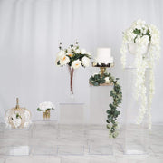 5 Acrylic Display Boxes Centerpieces Pedestal Riser Columns