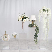 5 Acrylic Display Boxes Centerpieces Pedestal Riser Columns