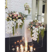 5 Acrylic Display Boxes Centerpieces Pedestal Riser Columns