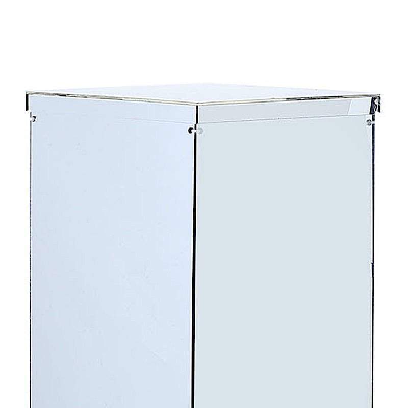 5 Acrylic Display Boxes Centerpieces Pedestal Riser Columns