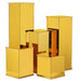 5 Acrylic Display Boxes Centerpieces Pedestal Riser Columns PROP_BOX_001_SET_GOLD