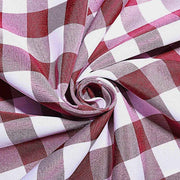5 Checkered Gingham Polyester Napkins 15" x 15"