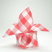 5 Checkered Gingham Polyester Napkins 15" x 15"