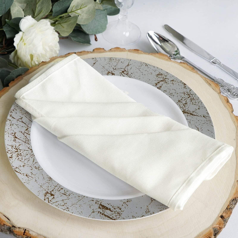 5 Cotton Napkins 20" x 20" NAP_COT_IVR
