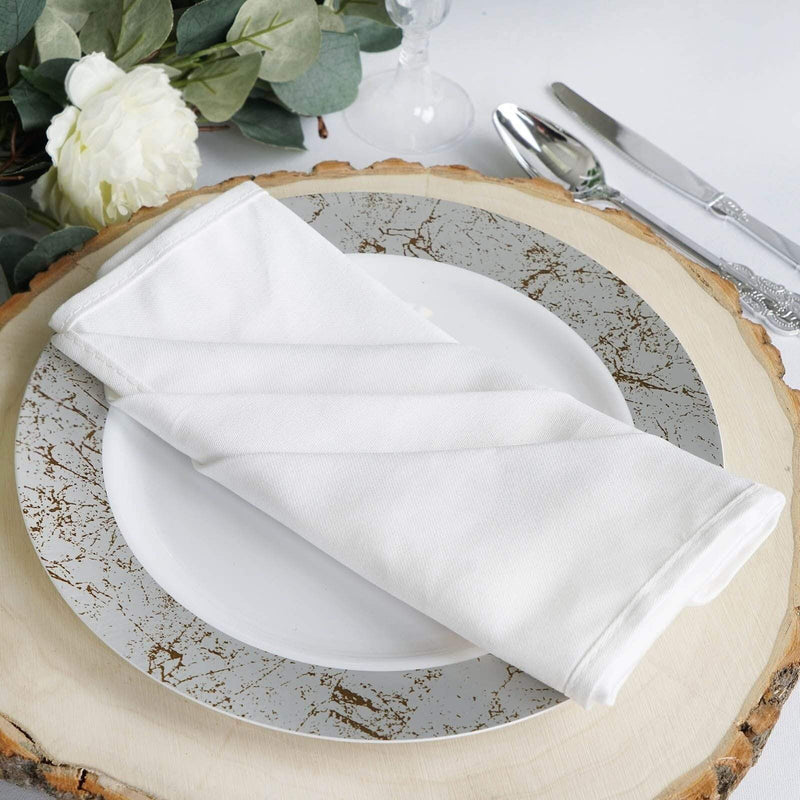 5 Cotton Napkins 20" x 20" NAP_COT_WHT