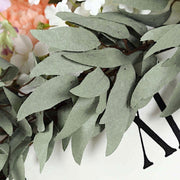 5 ft long Artificial Willow Foliage Garlands - Frosted Green ARTI_GLND_GRN006_A