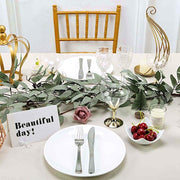 5 ft long Artificial Willow Foliage Garlands - Frosted Green ARTI_GLND_GRN006_A