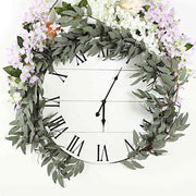 5 ft long Artificial Willow Foliage Garlands - Frosted Green ARTI_GLND_GRN006_A