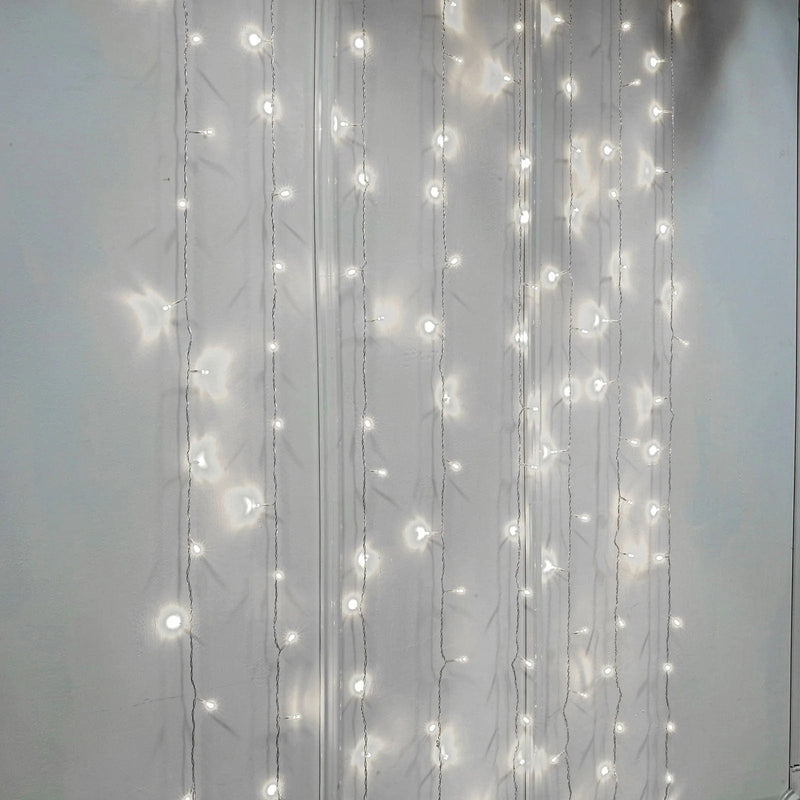5 ft long LED Icicle Fairy String Lights Garland Curtain Backdrop