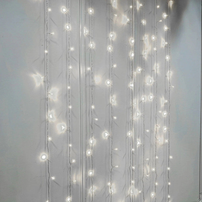 5 ft long LED Icicle Fairy String Lights Garland Curtain Backdrop