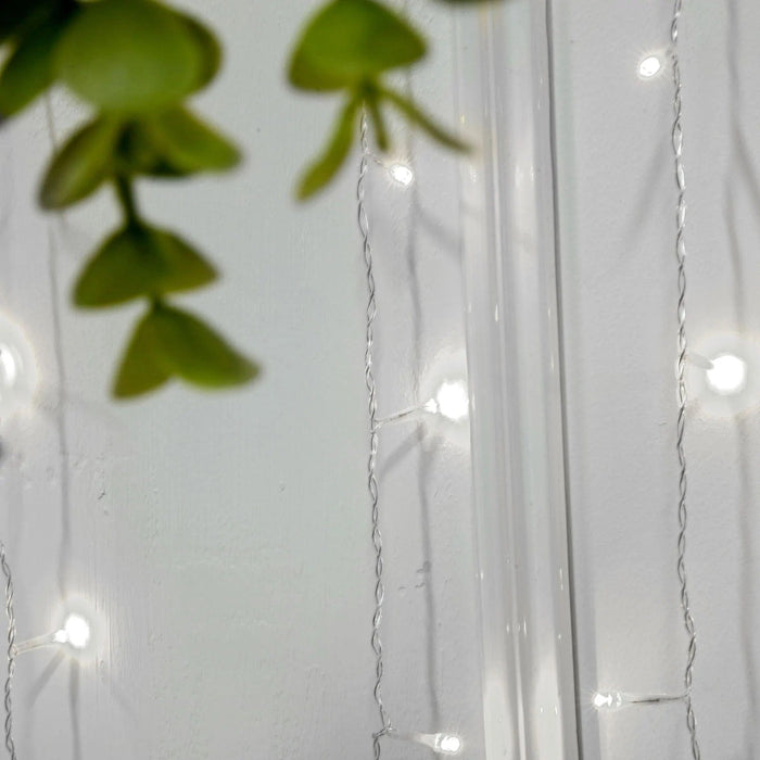 5 ft long LED Icicle Fairy String Lights Garland Curtain Backdrop