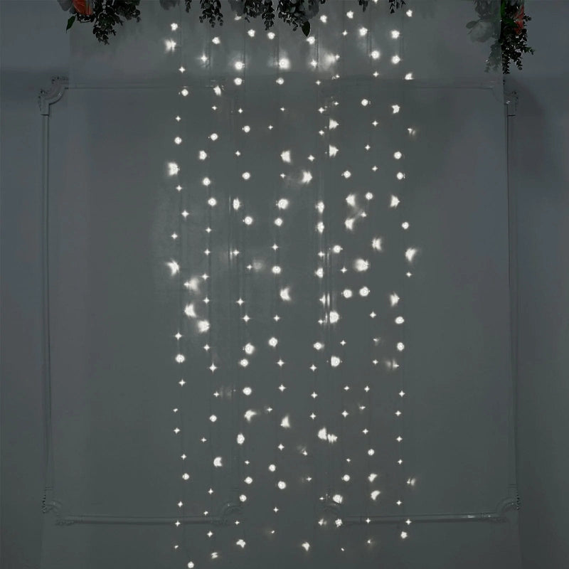 5 ft long LED Icicle Fairy String Lights Garland Curtain Backdrop