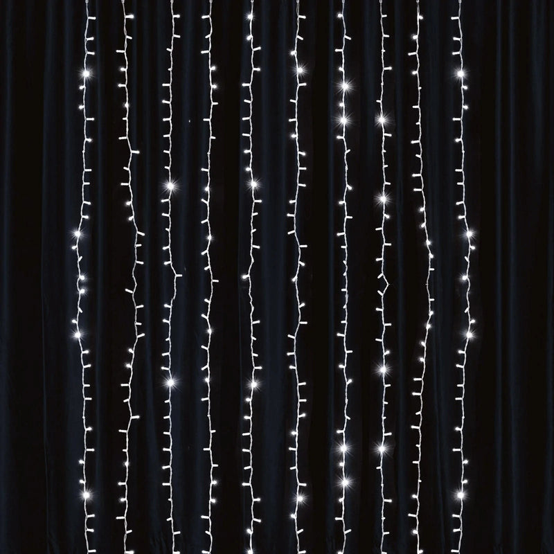 5 ft long LED Icicle Fairy String Lights Garland Curtain Backdrop