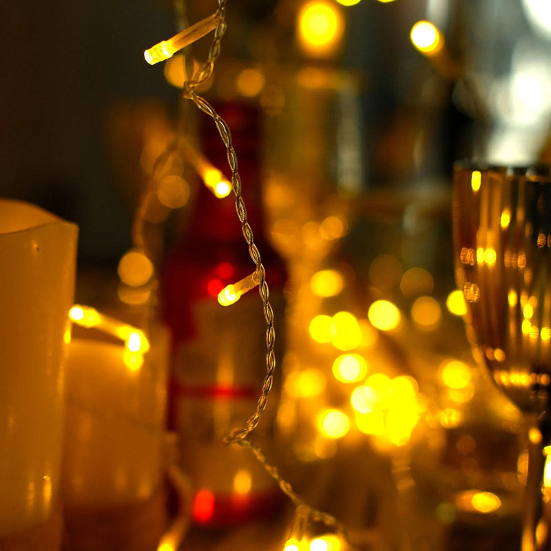 5 ft long LED Icicle Fairy String Lights Garland Curtain Backdrop LEDSTR03_5X8_CLR