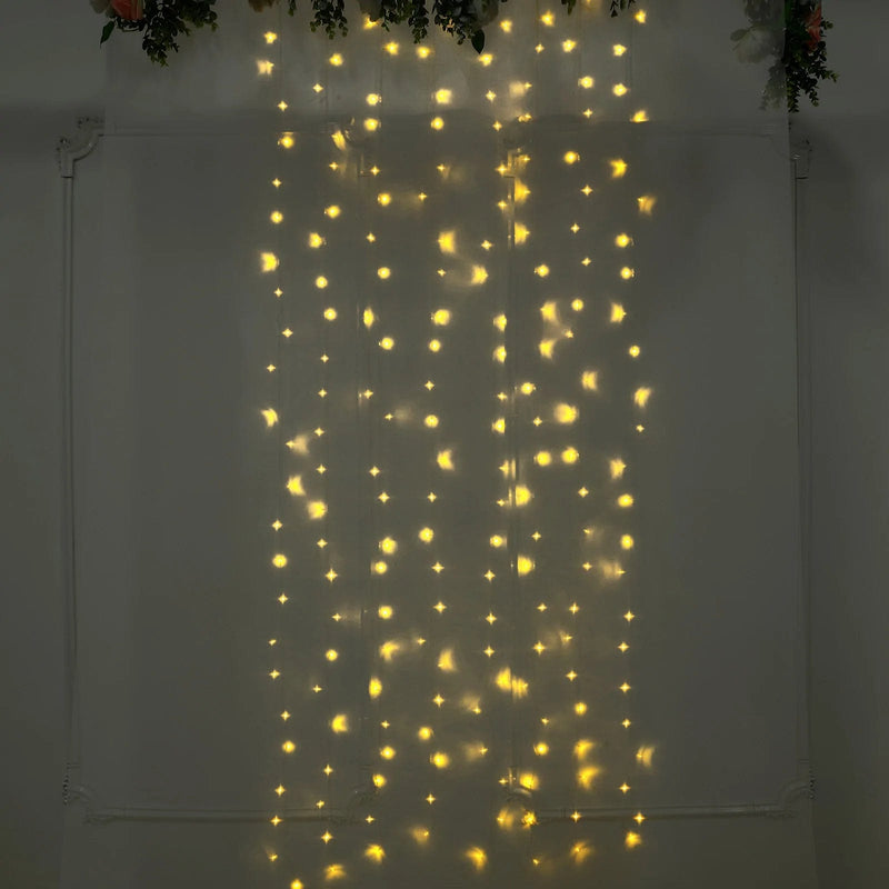 5 ft long LED Icicle Fairy String Lights Garland Curtain Backdrop LEDSTR03_5X8_CLR