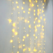 5 ft long LED Icicle Fairy String Lights Garland Curtain Backdrop LEDSTR03_5X8_CLR