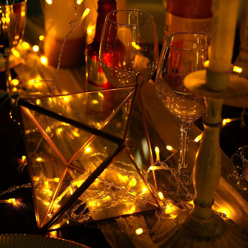 5 ft long LED Icicle Fairy String Lights Garland Curtain Backdrop LEDSTR03_5X8_CLR