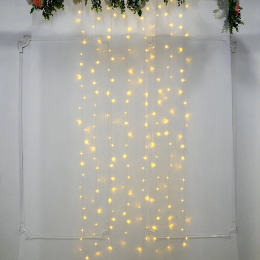 5 ft long LED Icicle Fairy String Lights Garland Curtain Backdrop LEDSTR03_5X8_CLR