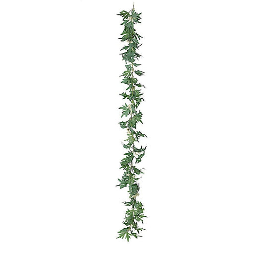 5.5 ft long Silk Daisy Flowers Garland with Leaves and Bendable Wire Vines - Cream ARTI_GRLD_DAIS01_CRM
