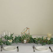 5 ft long Silk Daisy Flowers Garland with Leaves and Bendable Wire Vines - Cream ARTI_GRLD_DAIS01_CRM