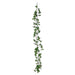 5 ft long Silk Daisy Flowers Garland with Magnolia Leaves Vines ARTI_GRLD_DAIS02_WHT
