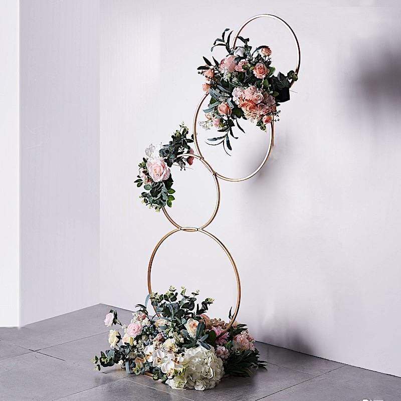5 ft Metal Hoops Pillar Backdrop Stand