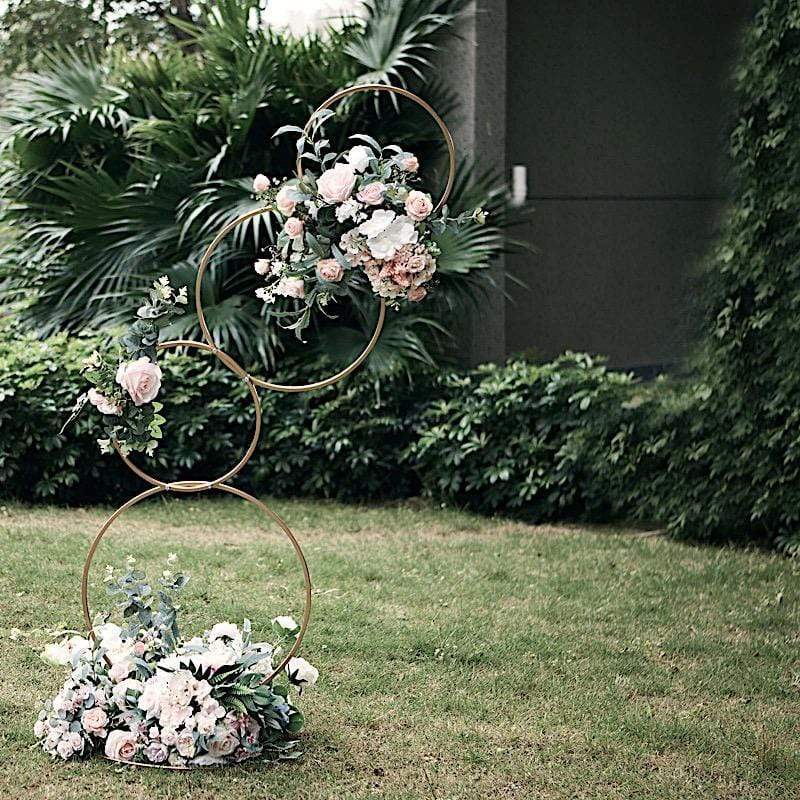 5 ft Metal Hoops Pillar Backdrop Stand