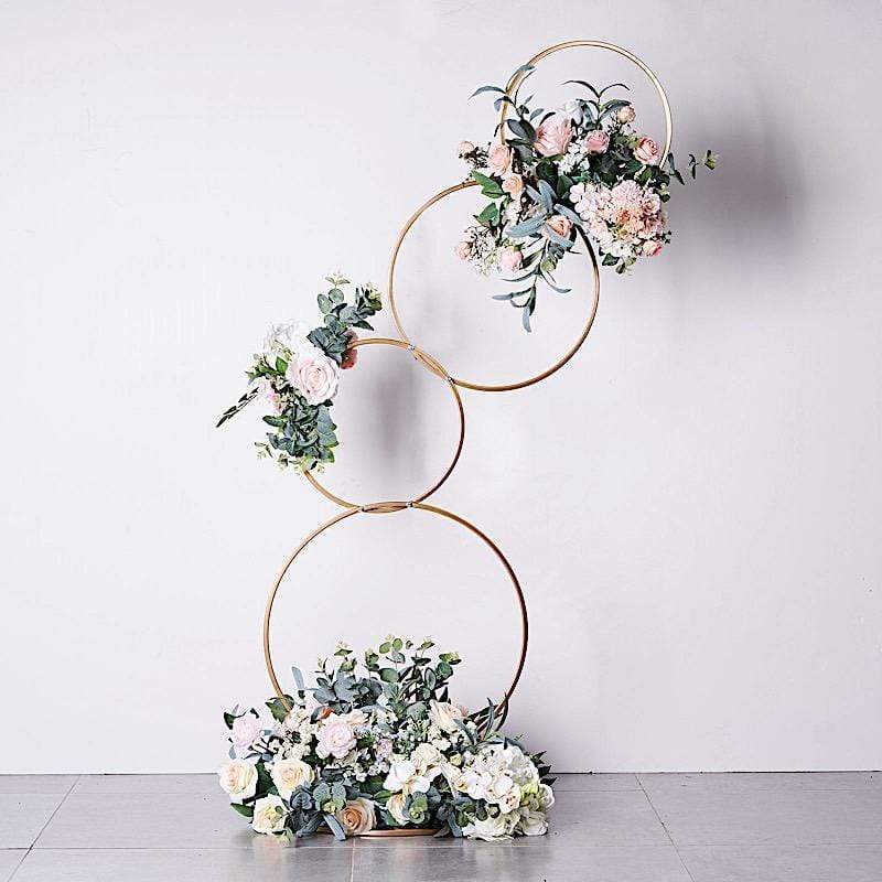 5 ft Metal Hoops Pillar Backdrop Stand
