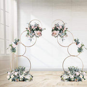 5 ft Metal Hoops Pillar Backdrop Stand