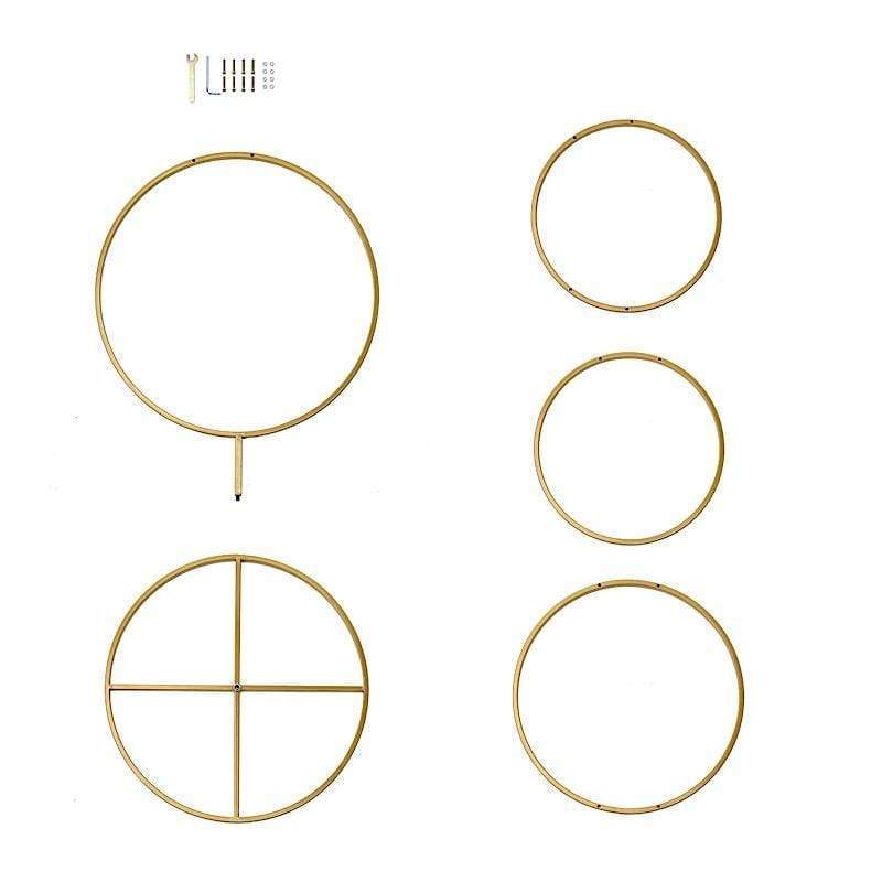 5 ft Metal Hoops Pillar Backdrop Stand