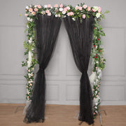 5 ft x 10 ft Sheer Tulle Backdrop Curtain Panels