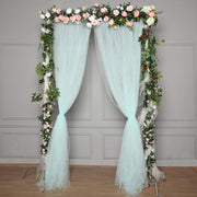 5 ft x 10 ft Sheer Tulle Backdrop Curtain Panels