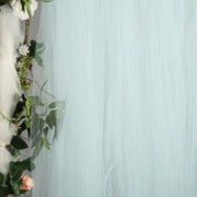 5 ft x 10 ft Sheer Tulle Backdrop Curtain Panels