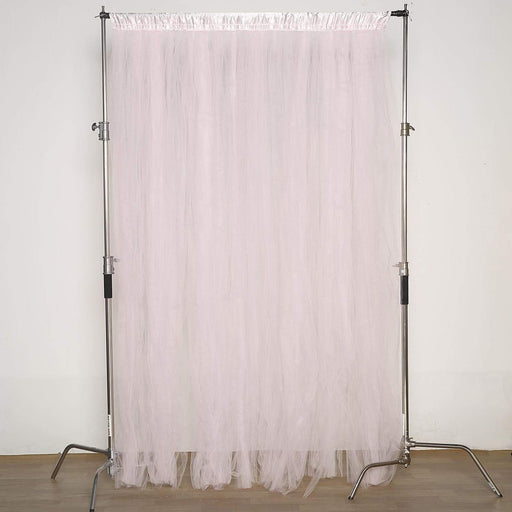 5 ft x 10 ft Sheer Tulle Backdrop Curtain Panels BKDP_TUL01_046
