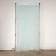 5 ft x 10 ft Sheer Tulle Backdrop Curtain Panels BKDP_TUL01_BLUE